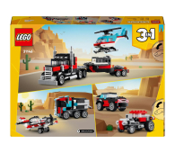 LEGO Creator 3 w 1 Ciężarówka z platformą i helikopterem 31146 - 1202658 - zdjęcie 7